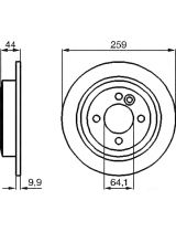 BOSCH 0 986 478 601 Тормозной диск