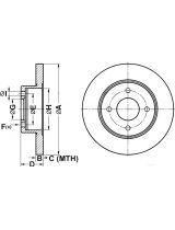 ATE 24.0110-0310.1 Тормозной диск