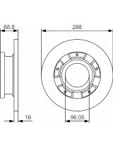 BOSCH 0 986 479 A50 Тормозной диск