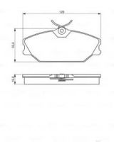 BOSCH 0 986 495 262 Колодки дисковые