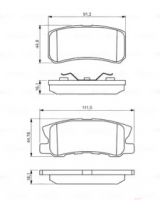 BOSCH 0 986 495 357 Колодки дисковые