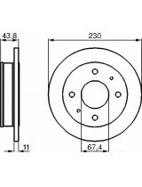 BOSCH 0 986 478 727 Тормозной диск