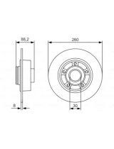 BOSCH 0 986 479 761 Тормозной диск