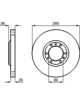 BOSCH 0 986 478 854 Тормозной диск