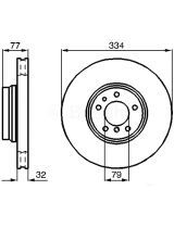 BOSCH 0 986 478 623 Тормозной диск