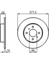 BOSCH 0 986 479 105 Тормозной диск
