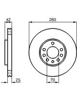 BOSCH 0 986 479 107 Тормозной диск