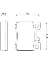 BOSCH 0 986 424 358 Колодки дисковые