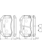 BOSCH 0 986 494 718 Колодки дисковые