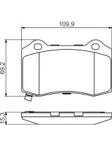 BOSCH 0 986 494 708 Колодки дисковые