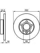 BOSCH 0 986 478 870 Тормозной диск передний