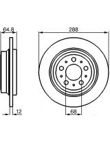 BOSCH 0 986 478 495 Тормозной диск