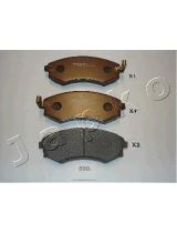 JAPKO 50590 Колодки дисковые передние комплект