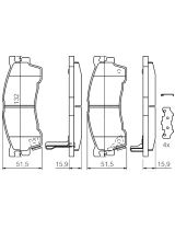 BOSCH 0 986 424 694 Колодки дисковые