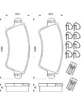 BOSCH 0 986 424 801 Колодки дисковые
