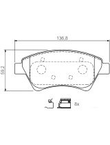 BOSCH 0 986 424 785 Колодки дисковые
