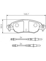 BOSCH 0 986 424 598 Колодки дисковые