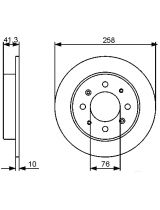 BOSCH 0 986 479 462 Тормозной диск
