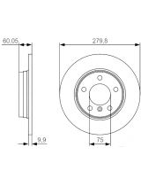 BOSCH 0 986 479 S34 Тормозной диск задний