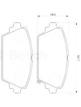 BOSCH 0 986 424 663 Колодки дисковые