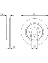 BOSCH 0 986 479 597 Тормозной диск
