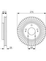 BOSCH 0 986 479 604 Тормозной диск