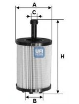 UFI 25.023.00 Фильтр масляный