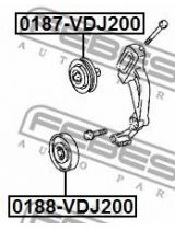 FEBEST 0188-VDJ200 Ролик обводной ГРМ