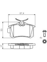 BOSCH 0 986 494 516 Колодки дисковые