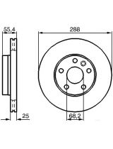 BOSCH 0 986 478 893 Тормозной диск