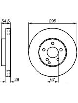 BOSCH 0 986 479 038 Тормозной диск