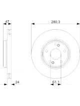 BOSCH 0 986 479 743 Тормозной диск