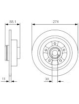 BOSCH 0 986 479 009 Тормозной диск