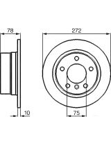 BOSCH 0 986 478 641 Тормозной диск
