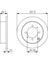 BOSCH 0 986 479 S53 Тормозной диск