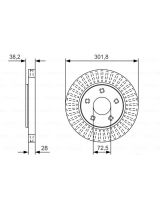 BOSCH 0 986 479 B17 Тормозной диск