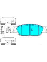 ATE 13.0460-2729.2 Колодки дисковые