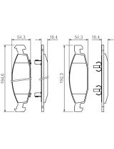 BOSCH 0 986 424 666 Колодки дисковые