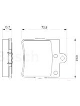 BOSCH 0 986 494 016 Колодки дисковые