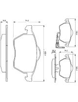 BOSCH 0 986 494 018 Колодки дисковые