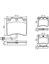 BOSCH 0 986 494 041 Колодки дисковые