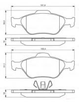 BOSCH 0 986 494 511 Колодки дисковые