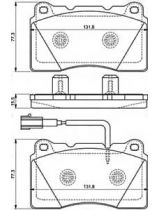 BOSCH 0 986 494 539 Колодки дисковые передние