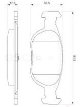 BOSCH 0 986 424 544 Колодки дисковые