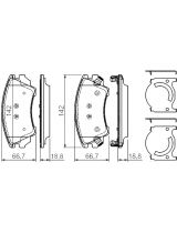 BOSCH 0 986 494 275 Колодки дисковые