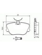BOSCH 0 986 494 058 Колодки дисковые