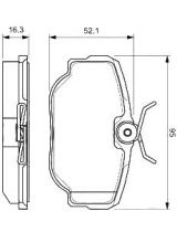 BOSCH 0 986 424 564 Колодки дисковые