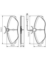 BOSCH 0 986 495 056 Колодки дисковые