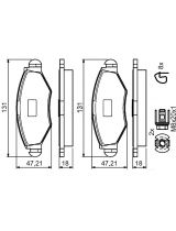 BOSCH 0 986 495 052 Колодки дисковые