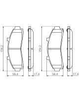 BOSCH 0 986 424 656 Колодки дисковые